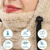 imageShy Velvet Balaclava WindResistant Winter Face MaskFleece Ski Mask for Men and WomenWarm Face Cover Hat Cap ScarfPlush Beige