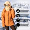 imageShy Velvet Balaclava WindResistant Winter Face MaskFleece Ski Mask for Men and WomenWarm Face Cover Hat Cap ScarfPlush Beige