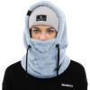 imageShy Velvet Balaclava WindResistant Winter Face MaskFleece Ski Mask for Men and WomenWarm Face Cover Hat Cap ScarfSky Blue