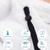 imageShy Velvet Balaclava WindResistant Winter Face MaskFleece Ski Mask for Men and WomenWarm Face Cover Hat Cap ScarfWhite