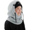 imageShy Velvet Ski Mask for Kids Winter Balaclava Warm Fleece Lined HatsGray