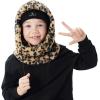 imageShy Velvet Ski Mask for Kids Winter Balaclava Warm Fleece Lined HatsLeopard