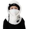 imageShy Velvet Ski Mask for Kids Winter Balaclava Warm Fleece Lined HatsWhite