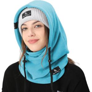 imageShy Velvet Cold Weather Fleece Balaclava Ski MaskBalaclava WindResistant Winter Face Mask for Men and WomenLake Blue